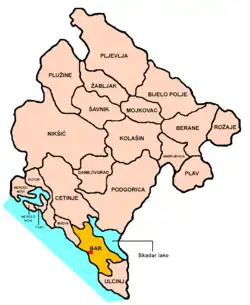 Location of Komuna e Tivarit