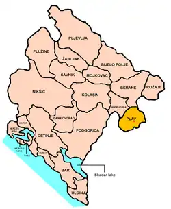 Location of Komuna e Plavës