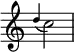 {
\override Score.TimeSignature #'stencil = ##f
\relative c'' {
\time 2/4
\grace { d4( } c2)
}
}