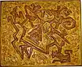 "Precolombian", 1961, cement and acrylics over wood, CCTS