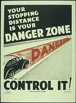 Image 2A US poster from the 1940s (from Road safety)