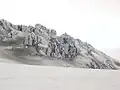 An "ice castle" formation on Mýrdalsjökull