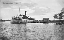 The steamboat pier at Gräddö, around 1910