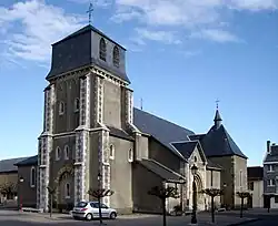 A general view of the church of Saint Jean-Baptiste