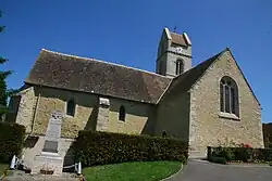 The church of Saint Hermès, in Rouessé-Fontaine