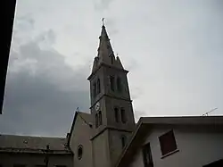 The bell tower in Saint-Michel-de-Chaillol