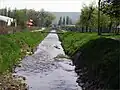 The Čermeľ stream that flows through the borough