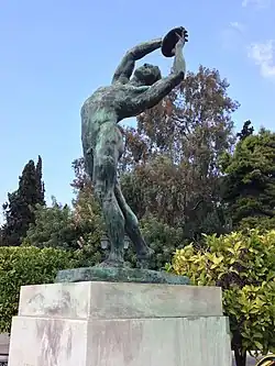 Image 12"Discobolus" statue by Konstantinos Dimitriadis, outside the Panathenaic Stadium (from Culture of Greece)