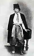 Polish-born historian Wolodzimier Antonowicz (dressed as a Ukrainian peasant) ukrainized his name in 1861 to Volodymyr Antonovych