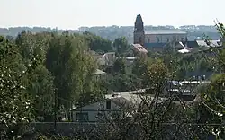 View of Bilohiria with the Dominican Cathedral in the background (ca. 17th century).