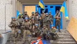 Ukrainian military in Novoselvka, 2022