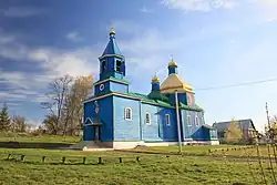 Wooden church in the village of Velyki Zahaytsi, Shumy district, Ternopil region
