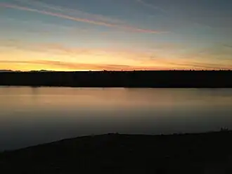 View of the lake