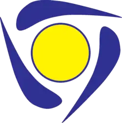 Yellow circle surrounded by 3 tear drop shapes