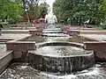 Fountains in Gagarin park