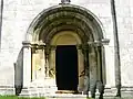 Carved western entrance