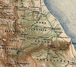 Location of Kaitag Utsmiate