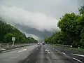 Highway exiting Kyiv in the direction of Zhytomyr