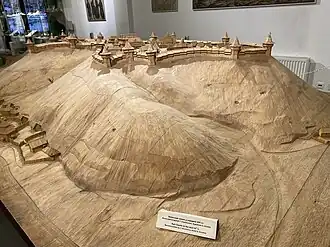 Kyiv Castle in the middle of the 16th century Kyiv History Museum. The author of the reconstruction is T. Streltsova. Artist S. Koshkin.