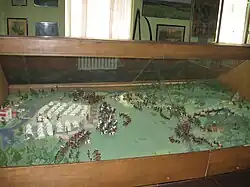 A miniature model of the battle from Rivne regional museum