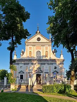 Corpus Christi Church in Nyasvizh (1587–1593), designed by Giovanni Maria Bernardoni, the first Baroque architectural monument in the Grand Duchy of Lithuania