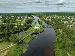 Aerial view of Olonets