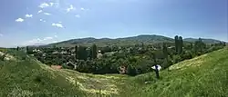 Panoramic view of the village