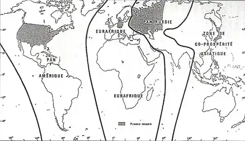 Image 28Division of the world according to Haushofer's pan-regions doctrine (from Geopolitics)