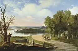 Landscape with a River and a Road, 1853; Art Museum of Belarus