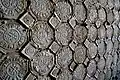 Tile impressions on the wall of the Donsoda Plant Hospital in Lysychansk