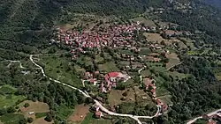 Air view of the village