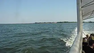 A view on Pokrovske from a boat to Ochakiv (on a Dnieper estuary)