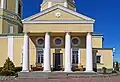 The church's porticos in 2023
