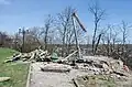 Gazebo on the Boldin Mountains, destroyed by Russian bombings