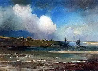 Alexei Savrasov. View of the Volga near Yuryevets, 1870s