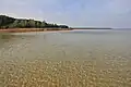 The clear water of Lake Svityaz
