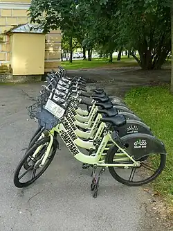 SmartBike bicycles on Bolshoi Prospekt (Vasilyevsky Island), 2025