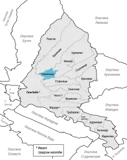 Location in Gazi Baba Municipality