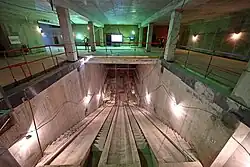Lobby under construction, 2022
