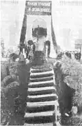 Coffins in the Column Hall of the House of Unions