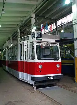 LM-68 in the 1st depot tramparka Leonov. Saint Petersburg