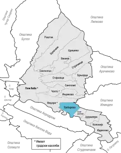 Location in Gazi Baba Municipality