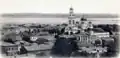 Shevchenkivskyi District in 1910 with the Holy Dormition Cathedral&nbsp;[uk] destroyed by the Soviet Union in 1936