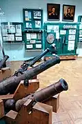 Fragment of the museum's exposition. Cannons of the 17th–18th centuries.