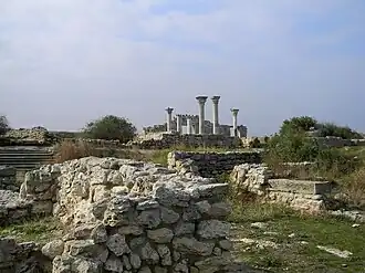 The ruins of the Greek colony in Chersonesus, Crimea (c. 5th century BC)