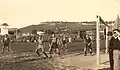 Football Match at Stadium, 1938