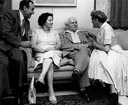 Mae and Lou Boyar, Paula and David Ben-Gurion