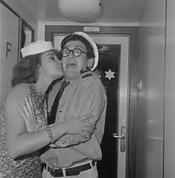 Véronique Vandel and Israel Gurion in the film