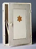 The Ark of the Covenant, 1977, Acrylic on medicine cabinet
