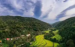 Aerial view of Reshteh Rud